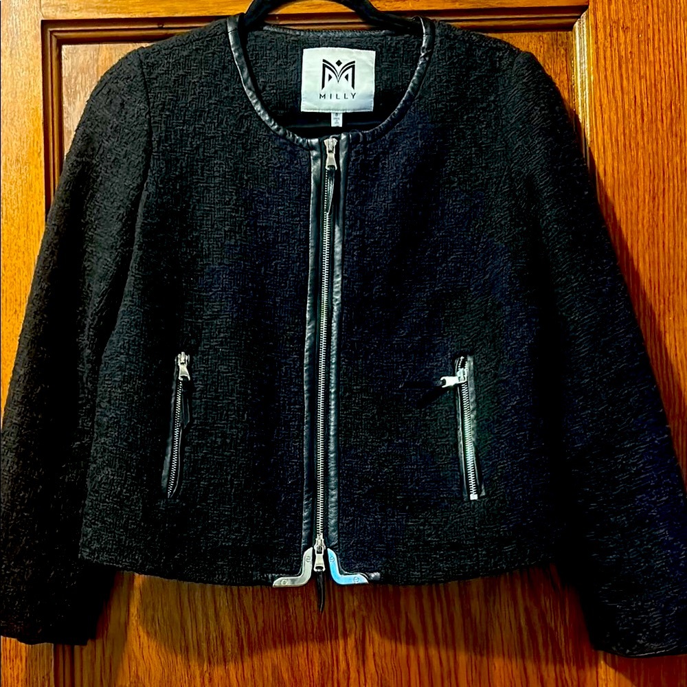 Milly Black Boucle Jacket